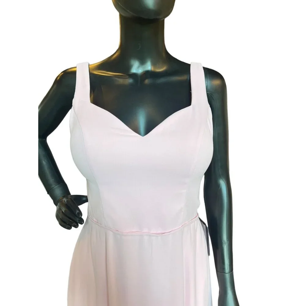 Kennedy Blue Baby Pink Chiffon Sweetheart Formal Gown - Picture 2 of 5